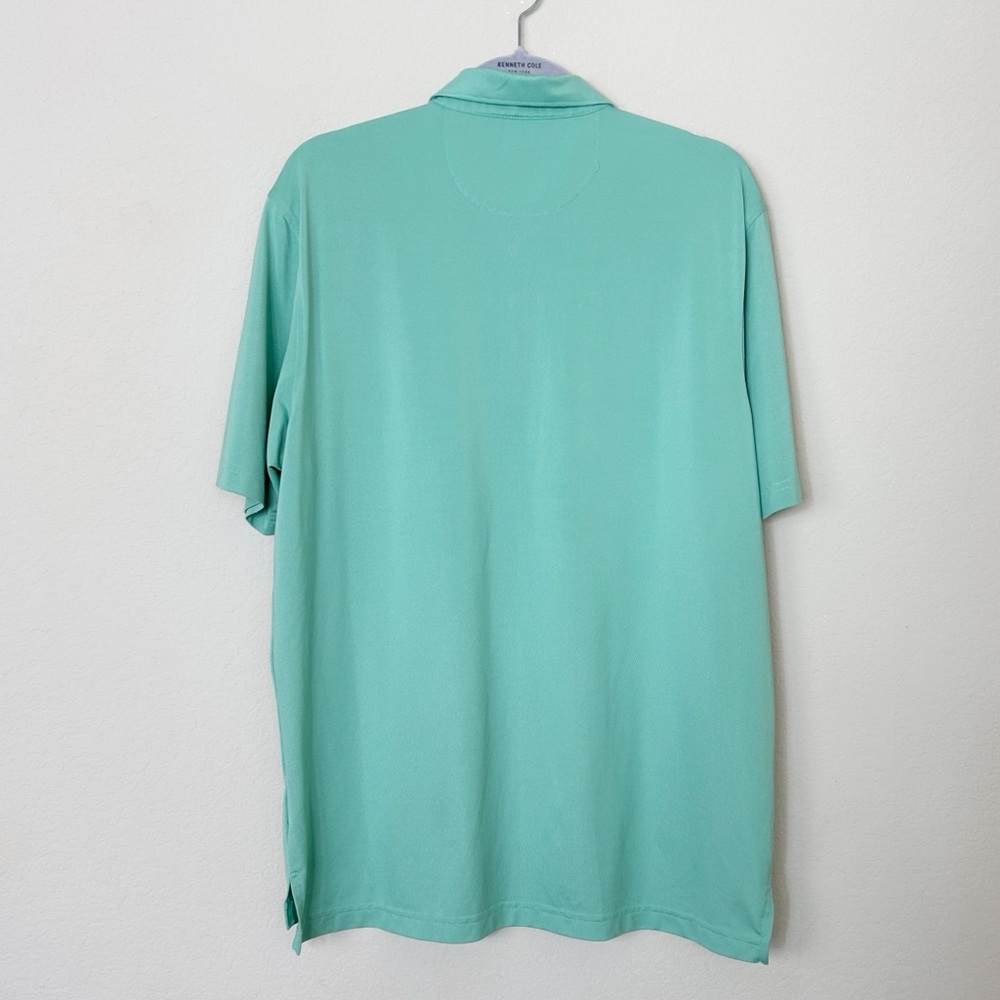 Johnnie-O men’s  performance mesh polo - fairway | Size Large | teal - Picture 5 of 5